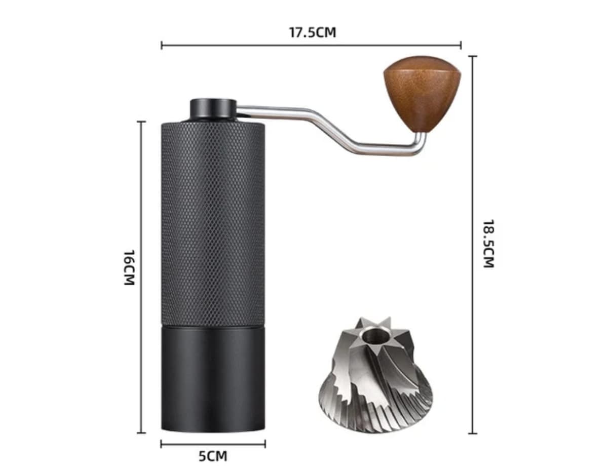 Manual Coffee Grinder - Stainless Steel Black